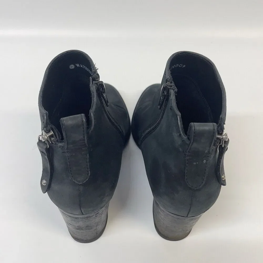 Blondo Nivada Women's Waterproof Ankle Booties Boots Size 8.5 Black Leather